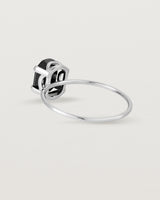 Back view of the Fei Ring | Black Spinel in Sterling Silver