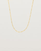 Front view of the Figaro Chain Necklace | Bold in Yellow Gold.