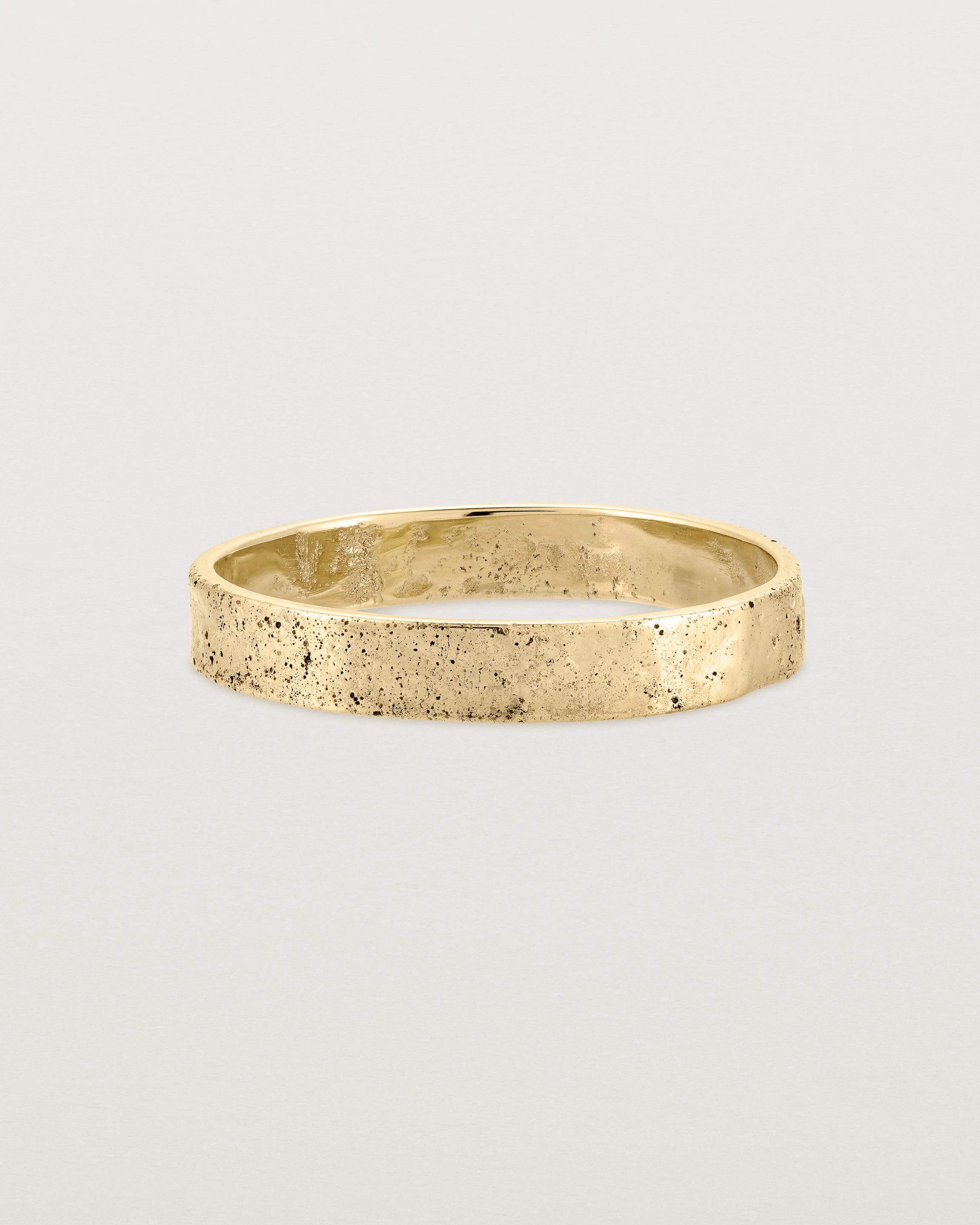 Front view of the Naum Stacking Ring | Fine in Yellow Gold.