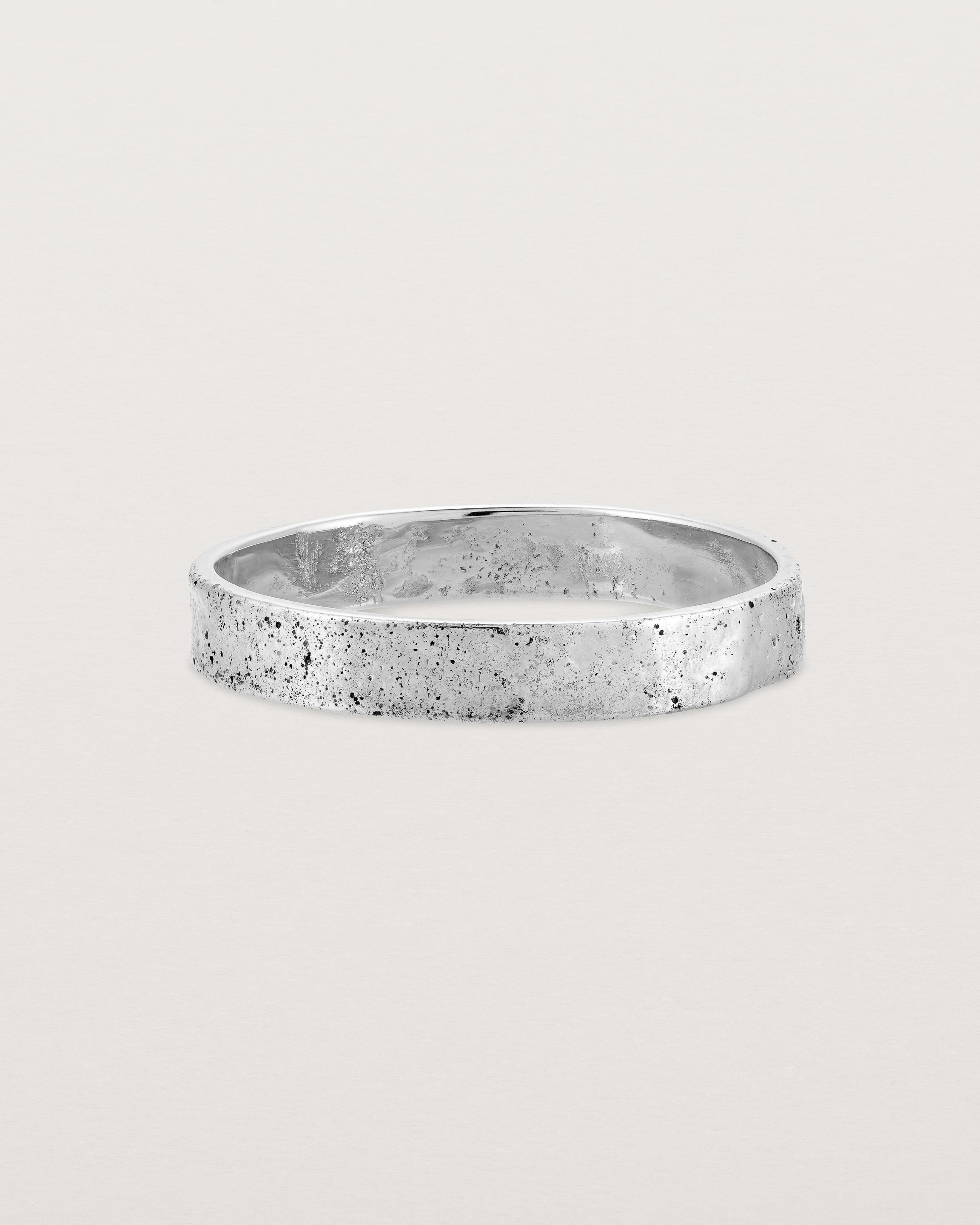 Front view of the the Naum Stacking Ring | Fine in Sterling silver. 