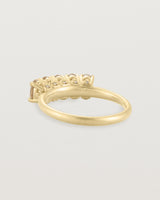 Back view of the Fiore Wrap Ring | Savannah Sunstone | Yellow Gold.