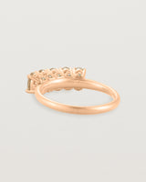 Back view of the Fiore Wrap Ring | Savannah Sunstone | Rose Gold.