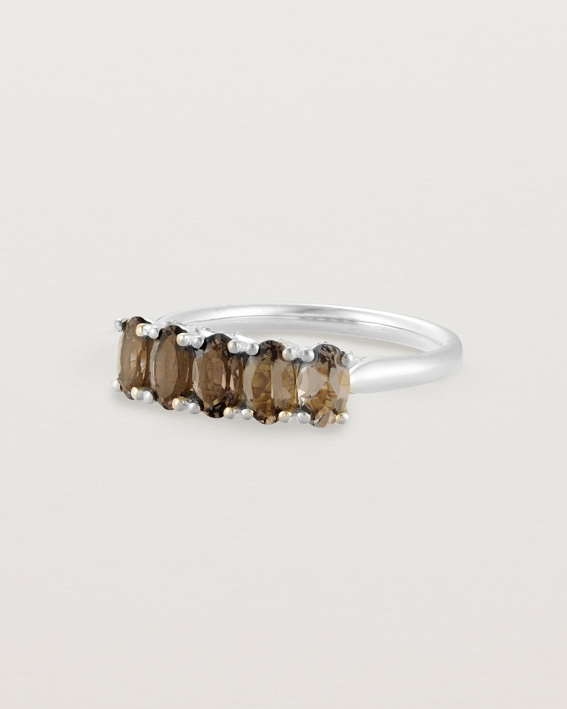 Fior Wrap Ring Smokey Quartz