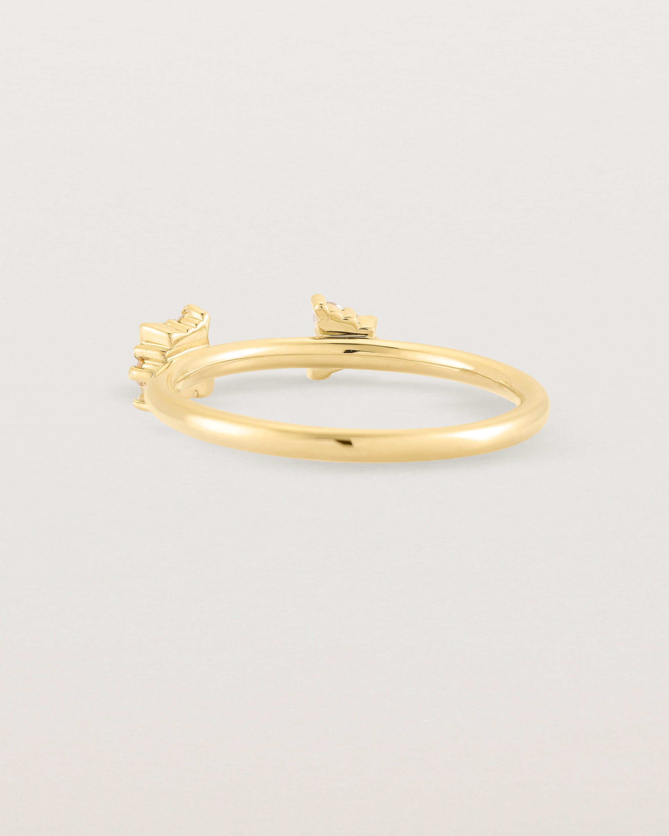 Back view of the Freya Cluster Ring | Diamonds in Yellow Gold.