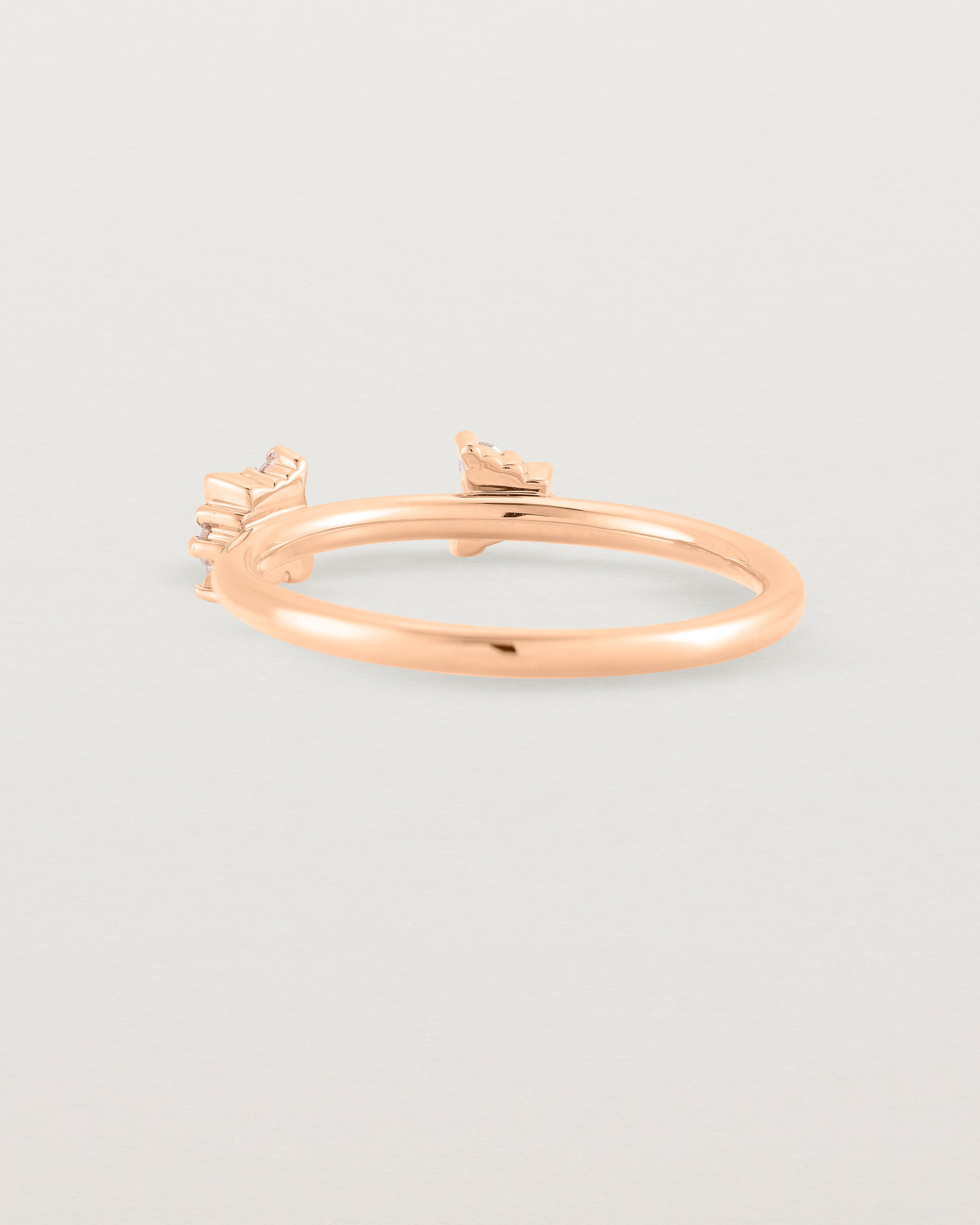 Back view of the Freya Cluster Ring | Diamonds in Rose Gold.
