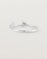 Back view of the Freya Cluster Ring | Diamonds in White Gold.