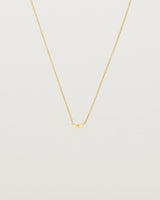 Front view of the Jia Necklace in Yellow Gold.