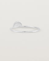 Back view of the Jia Ring in Sterling Silver.