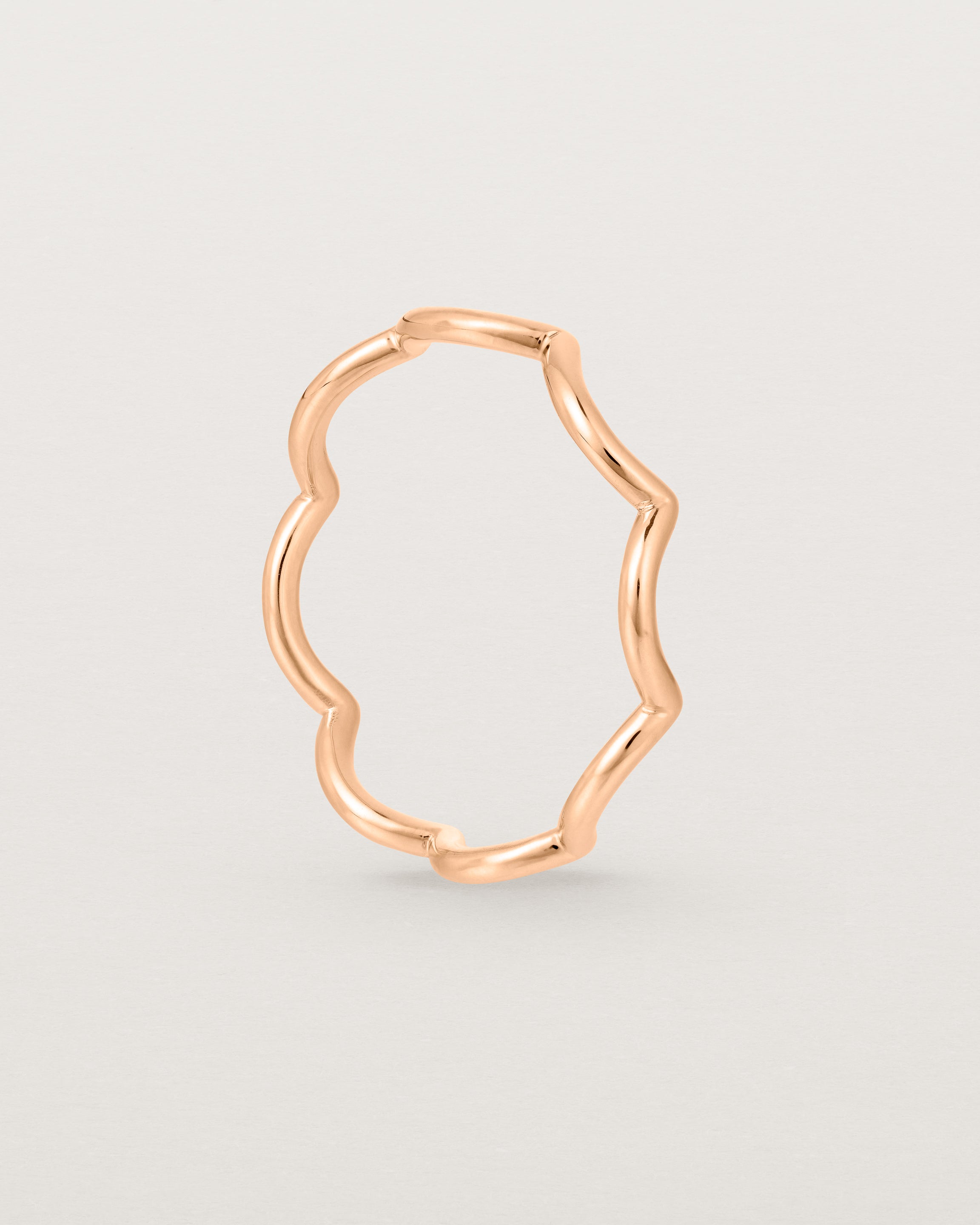 Standing view of the Lai Ring in Rose Gold.