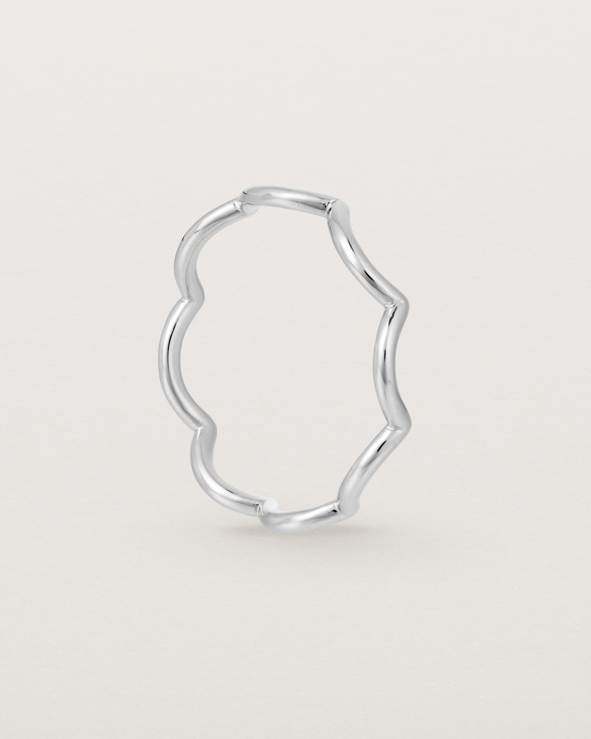 Standing view of the Lai Ring in Sterling Silver
