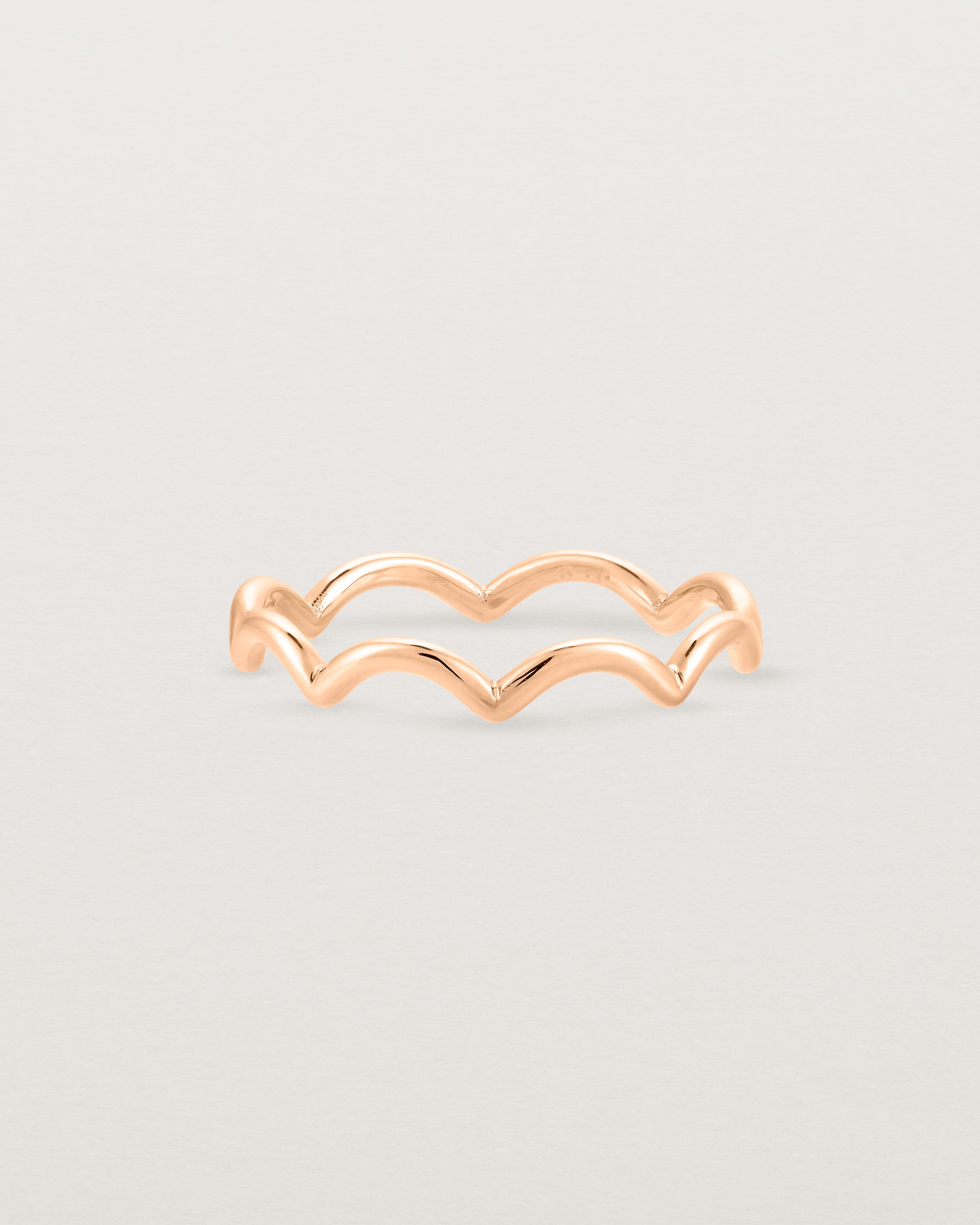 Front view of the Lai Ring in Rose Gold.