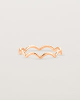 Front view of the Lai Ring in Rose Gold.