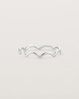 Front view of the Lai Ring in Sterling Silver. 