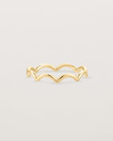 Front view of the Lai Ring in Yellow Gold.