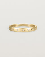 Front view of the Leilani Ring | Diamonds | Yellow Gold. 