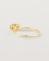 Back view of the Mai Ring | Savannah Sunstone in Yellow Gold.