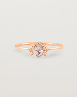 Front view of the Mai Ring | Savannah Sunstone in Rose Gold.