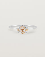 Front view of the Mai Ring | Savannah Sunstone in Sterling Silver.