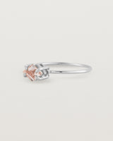 Angled view of the Mai Ring | Savannah Sunstone in Sterling Silver.