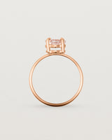 Standing view of the Mai Ring | Savannah Sunstone in Rose Gold.