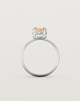 Standing view of the Mai Ring | Savannah Sunstone in Sterling Silver.