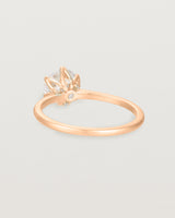 Back view of the  Solitaire Ring | Laboratory Grown Diamonds | Rose Gold