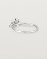 Back view of the Mei Cluster Ring | Coloured Stones in White Gold.