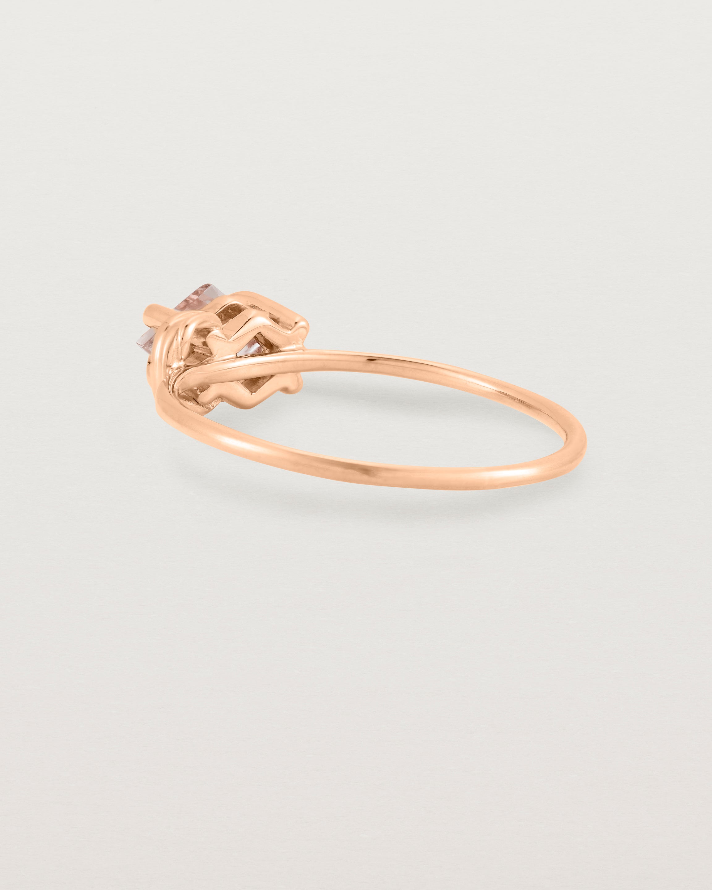 Back view of the Nuna Ring | Savannah Sunstone in Rose Gold.
