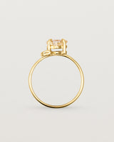 Standing view of the Nuna Ring | Savannah Sunstone in Yellow Gold.