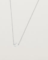 Angled view of the Oana Necklace in Sterling Silver.