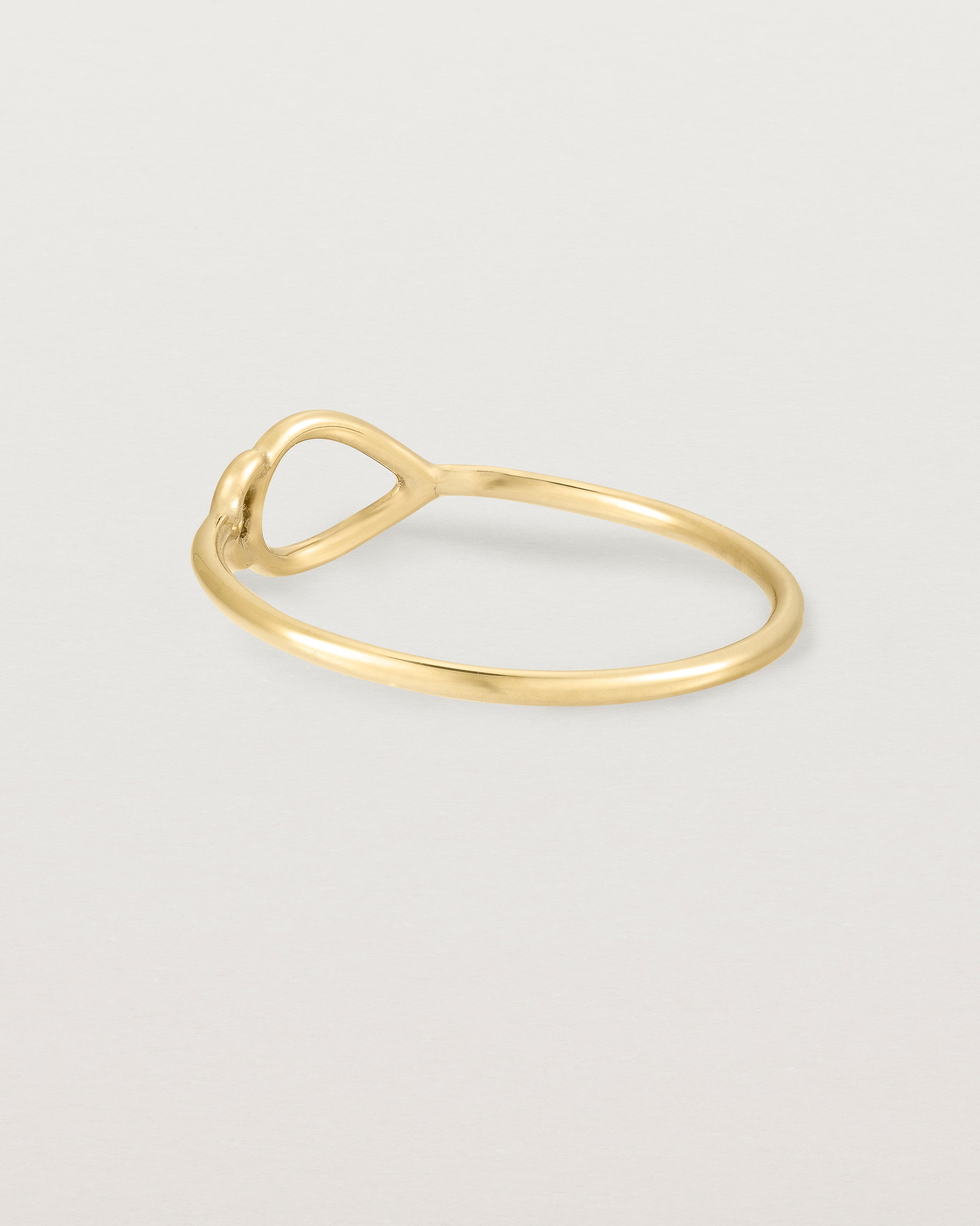 Back view of the Oana Ring in Yellow Gold.