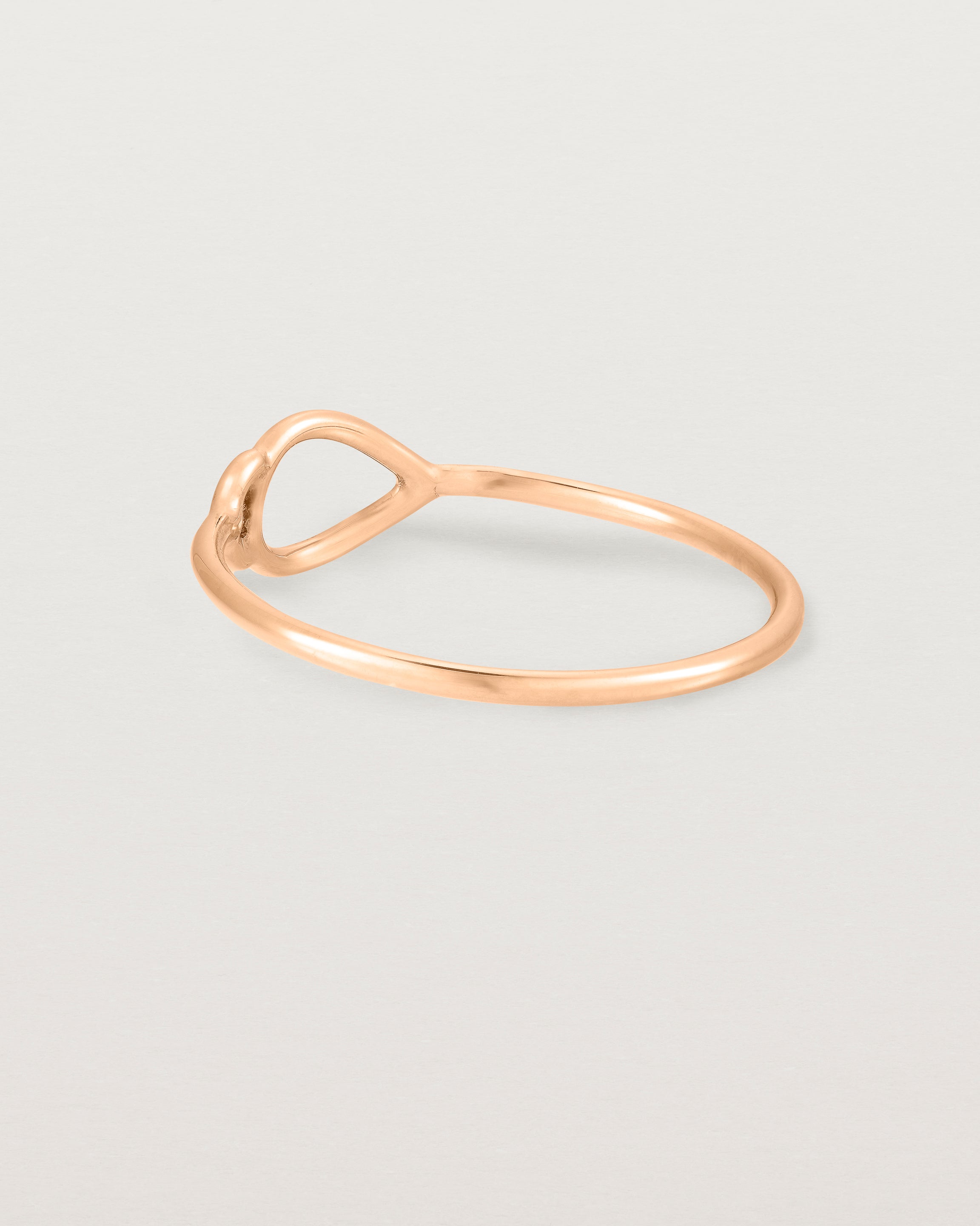 Back view of the Oana Ring in Rose Gold.