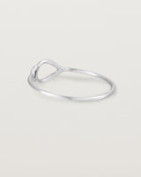 Back view of the Oana Ring in Sterling Silver.
