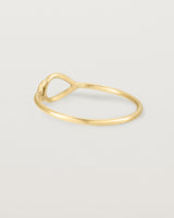 Back view of the Oana Ring in Yellow Gold.