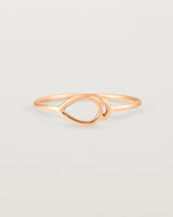 Front view of the Oana Ring in Rose Gold.