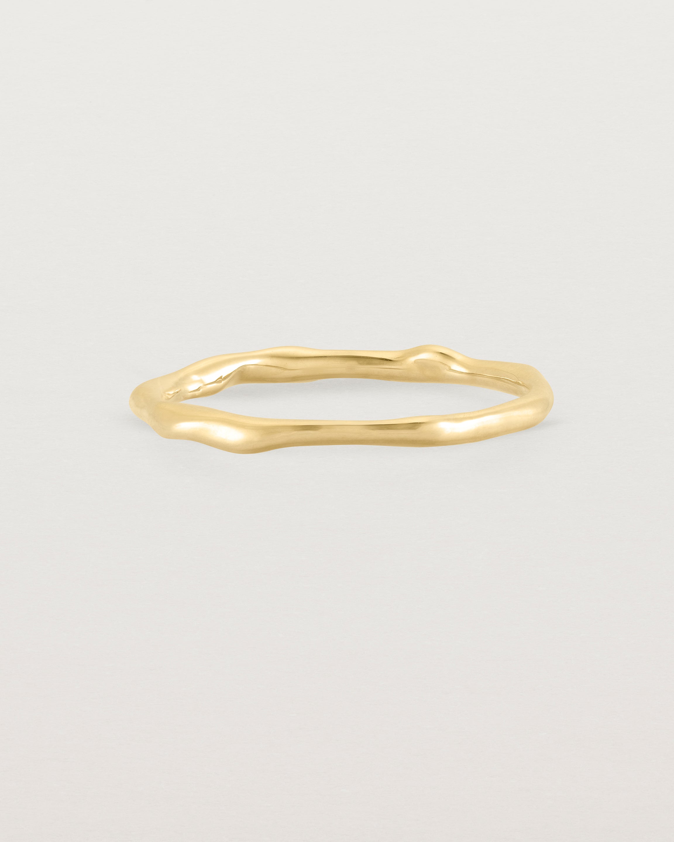The Organic Stacking Ring in Yellow Gold.