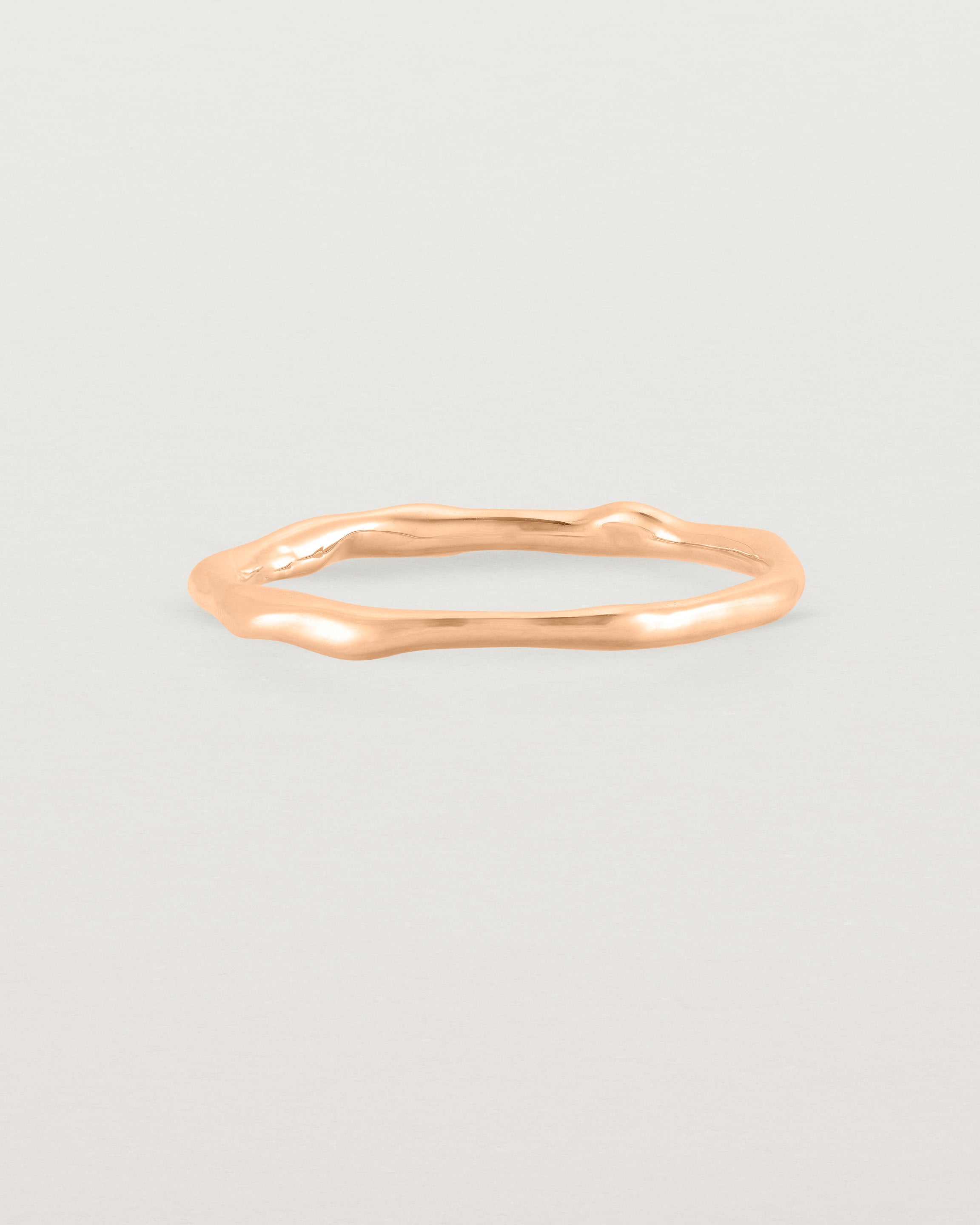 The Organic Stacking Ring in Rose Gold.