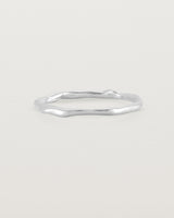 The Organic Stacking Ring in Sterling Silver.