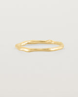 The Organic Stacking Ring in Yellow Gold.