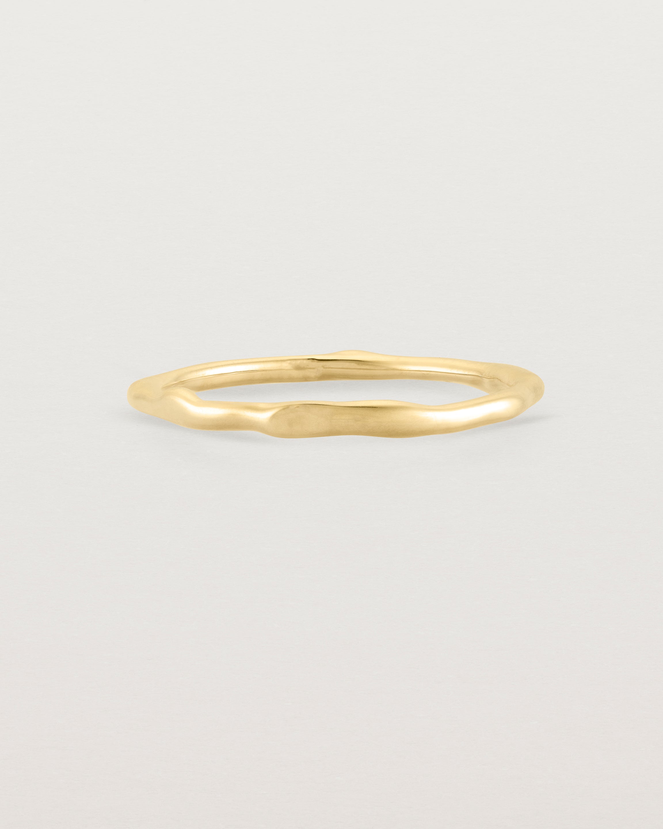 The Organic Stacking Ring in Yellow Gold.