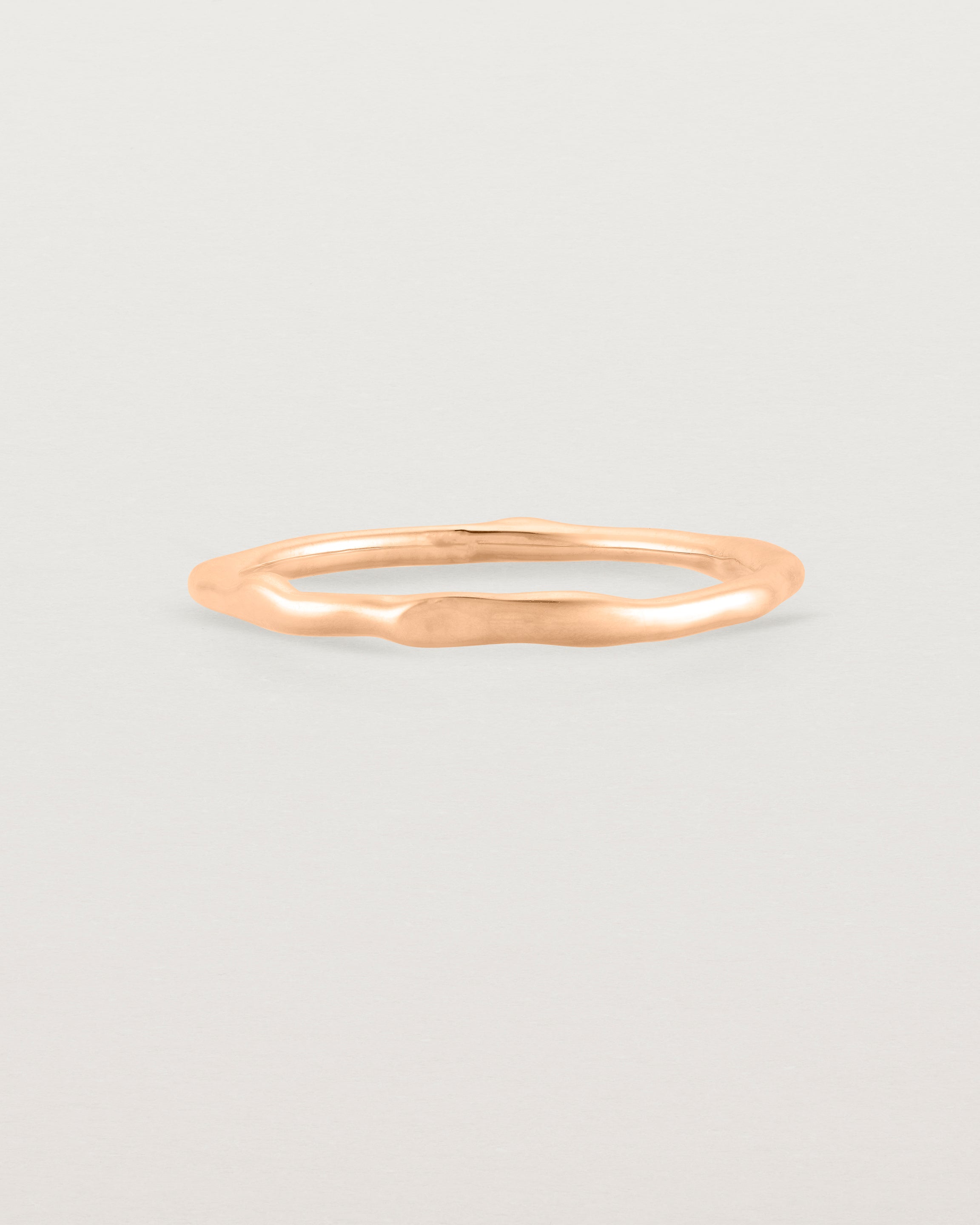 The Organic Stacking Ring in Rose Gold.