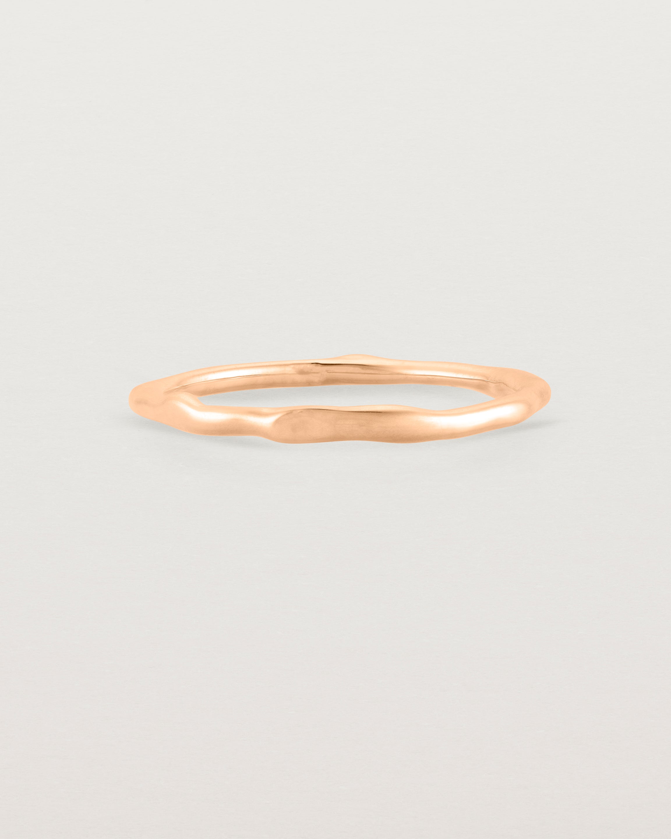 The Organic Stacking Ring in Rose Gold.