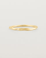 The Organic Stacking Ring in Yellow Gold.