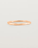 Front view of the Organic Stacking Ring in Rose Gold.