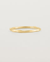 Front view of the Organic Stacking Ring in Yellow Gold.