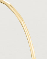 Close up of the Organic Bangle in Yellow Gold.