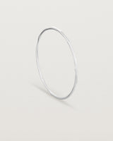 Standing view of the Organic Bangle | Sterling Silver.