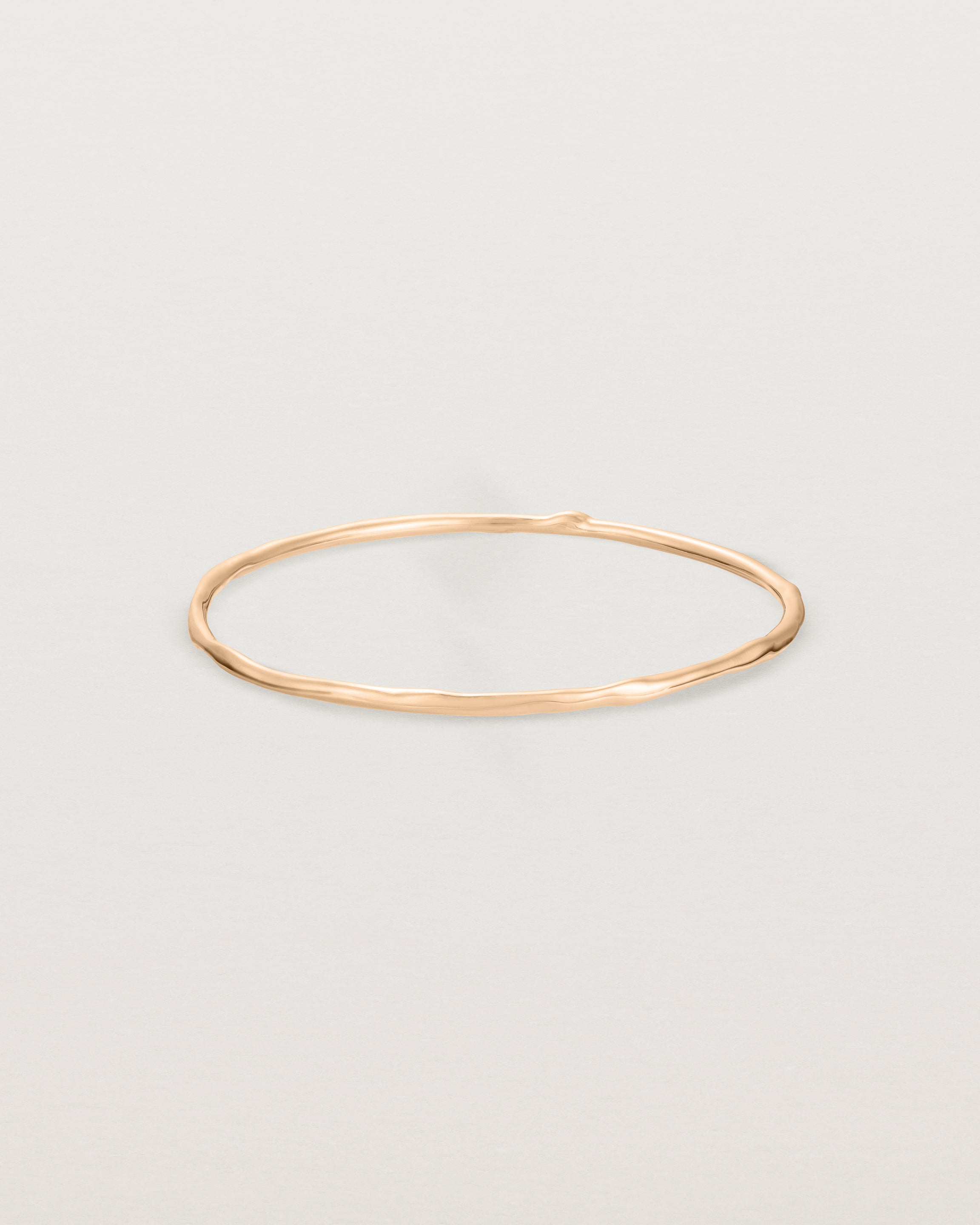 Front view of the Organic Bangle | Rose Gold.