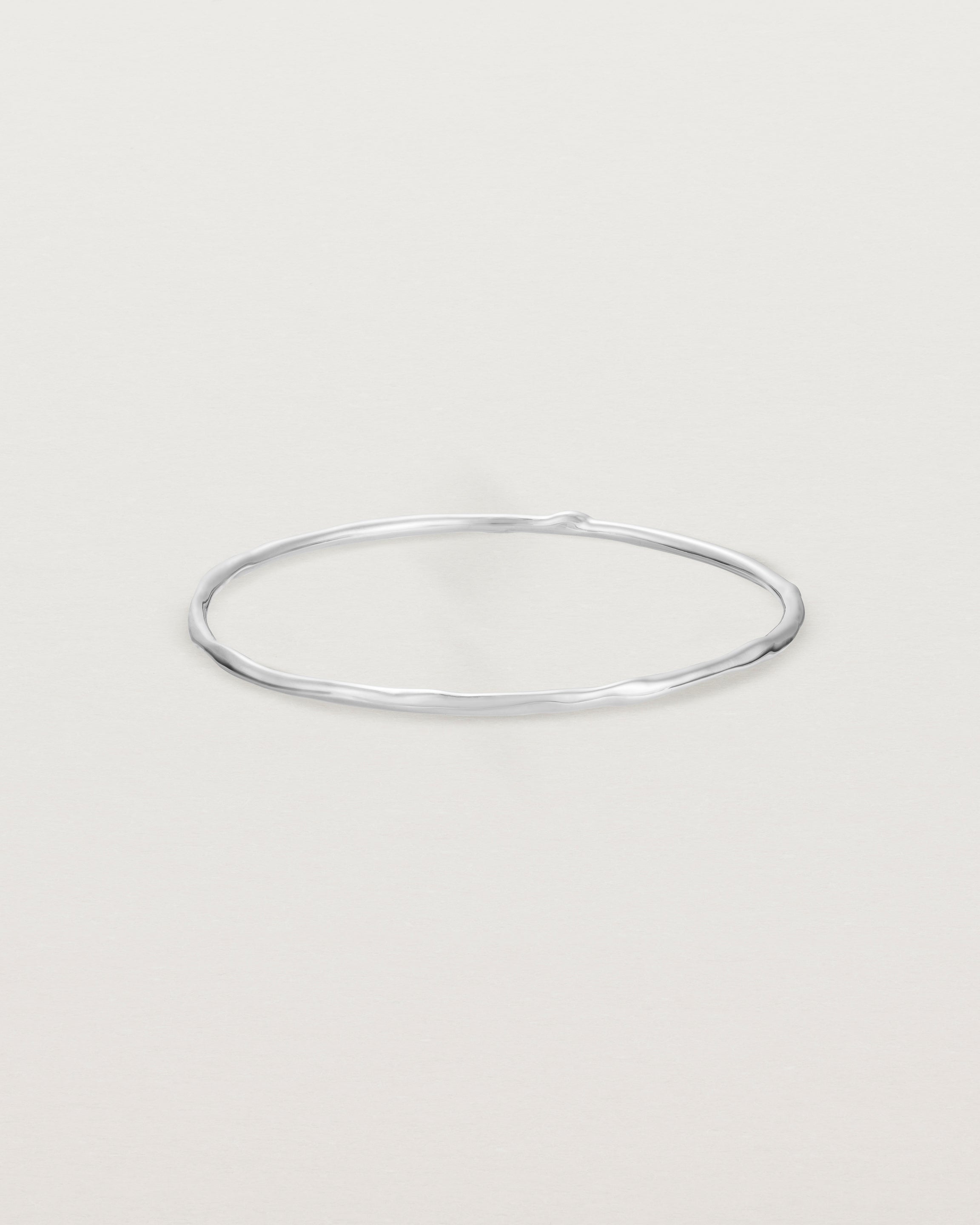 Front view of the Organic Bangle | Sterling Silver.