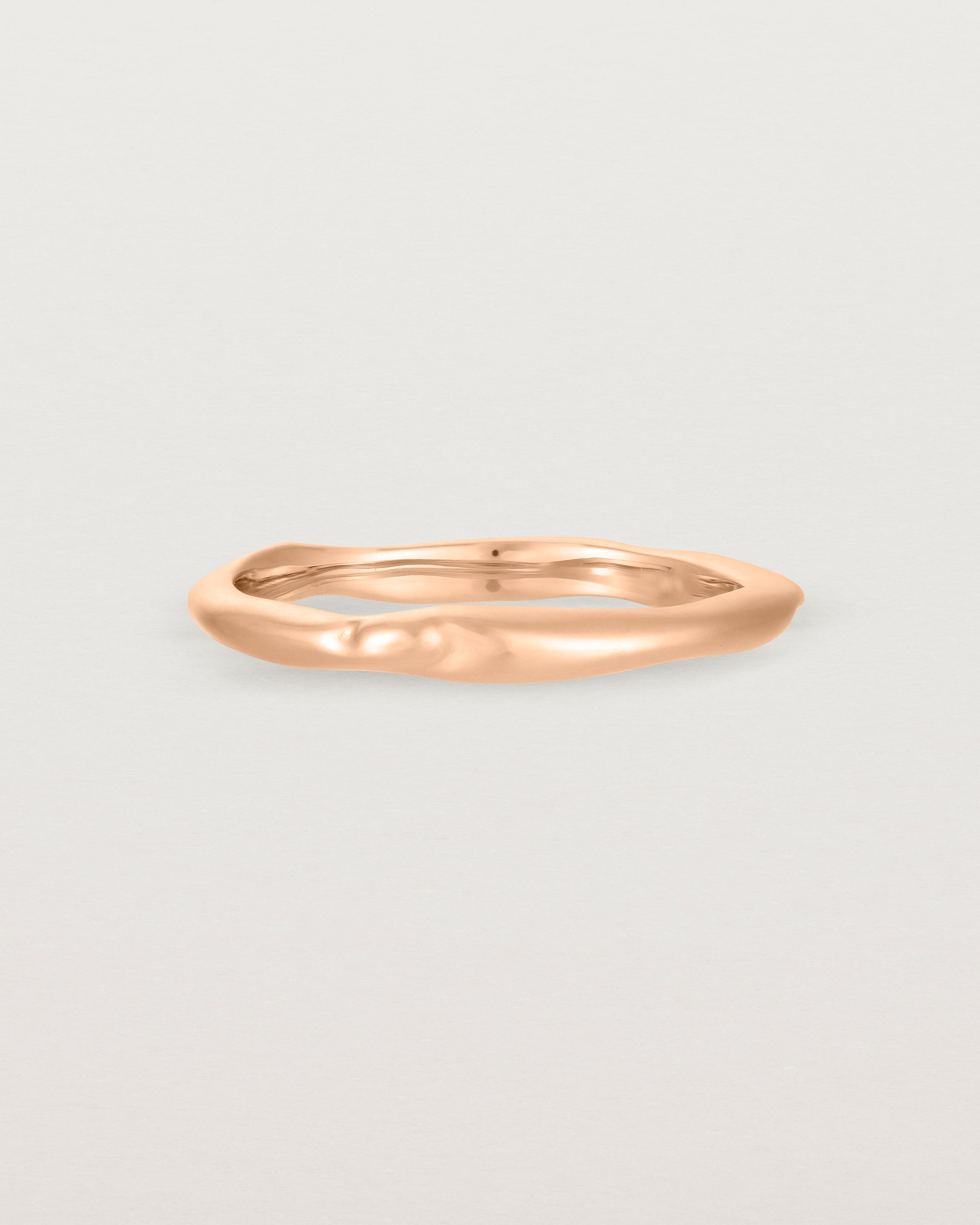 The Organic Wedding Ring | 2mm in Rose Gold.